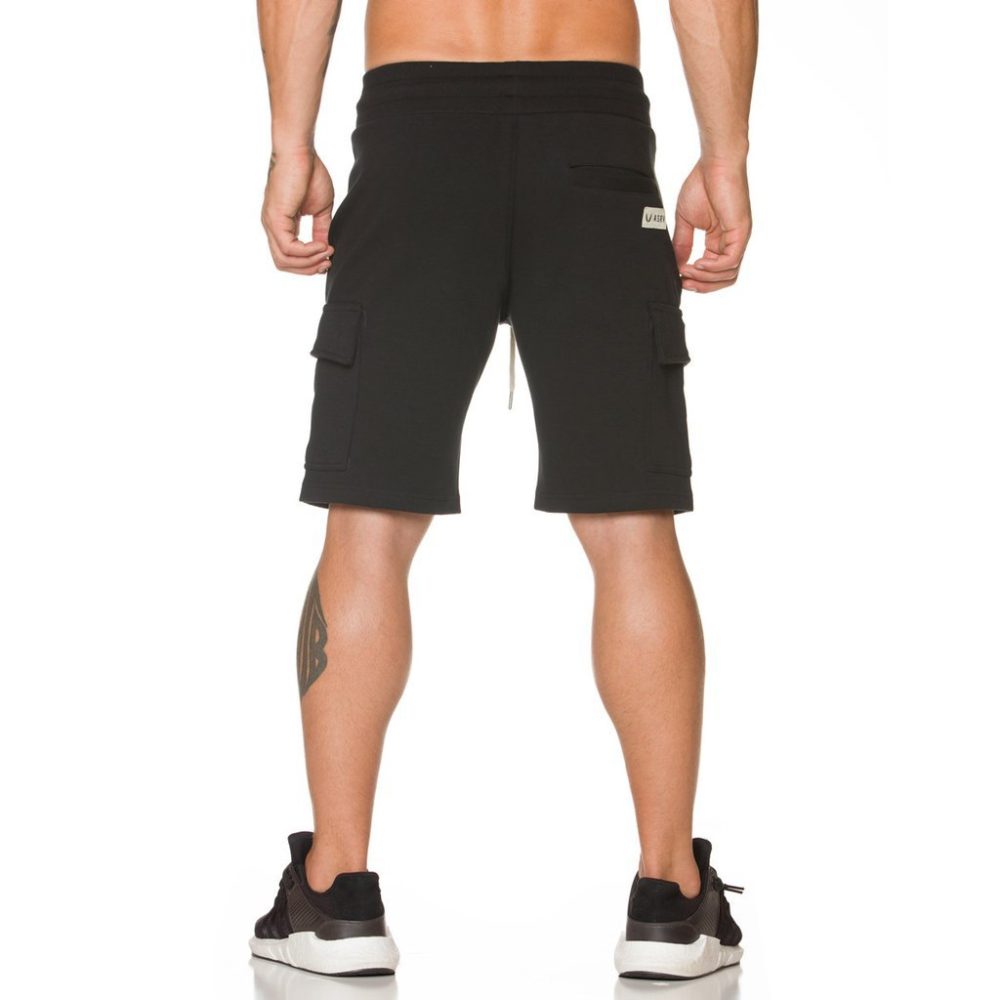 Quần short thể thao nam túi hộp, quần tập gym nam thun cotton cao cấp QDAE003