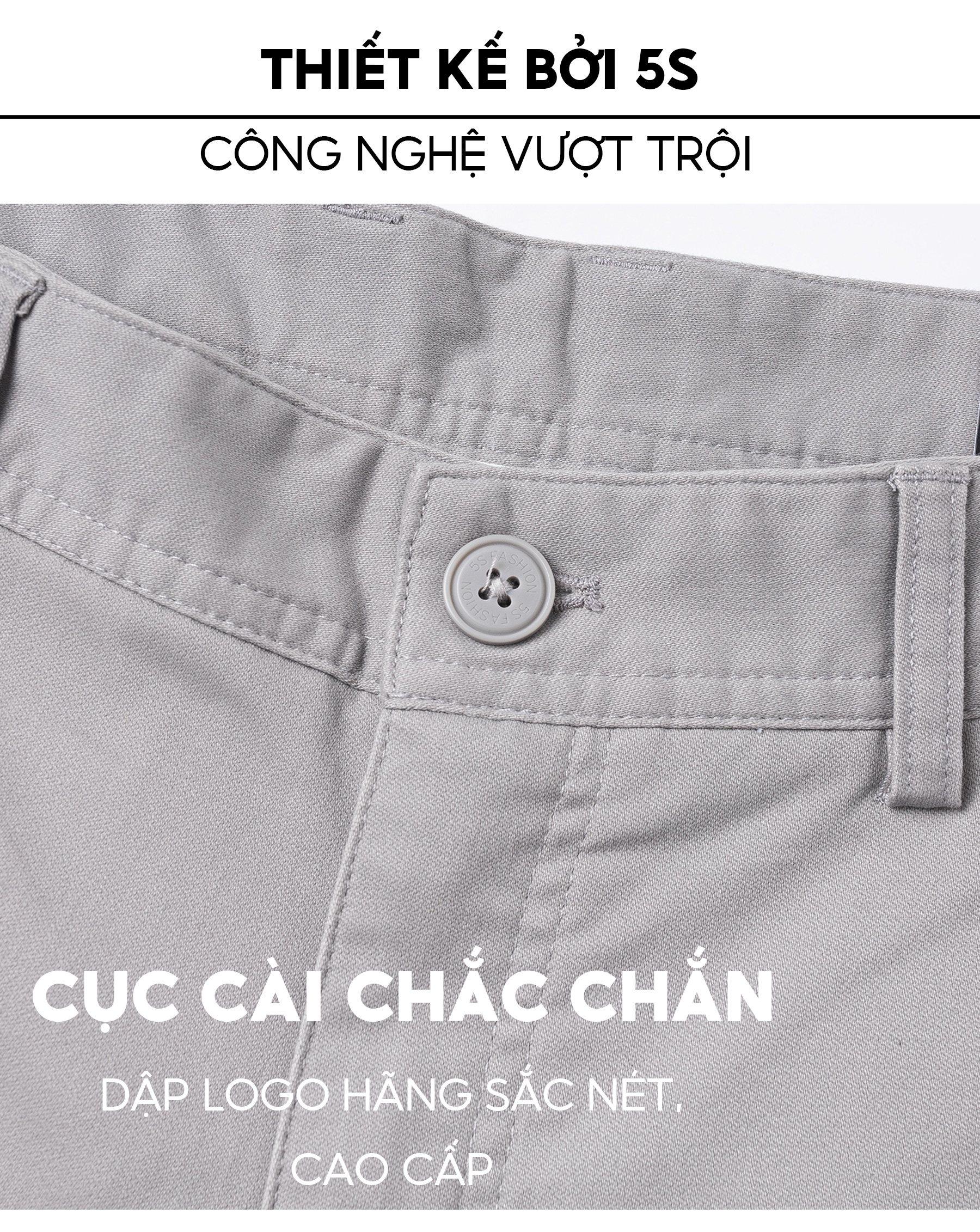Quần Dài Kaki Nam 5S Premium, Chất Liệu Cotton Cao Cấp, Mềm Mịn, Giữ Phom, Thiết Kế Basic, Lịch Sự (QKD23003)