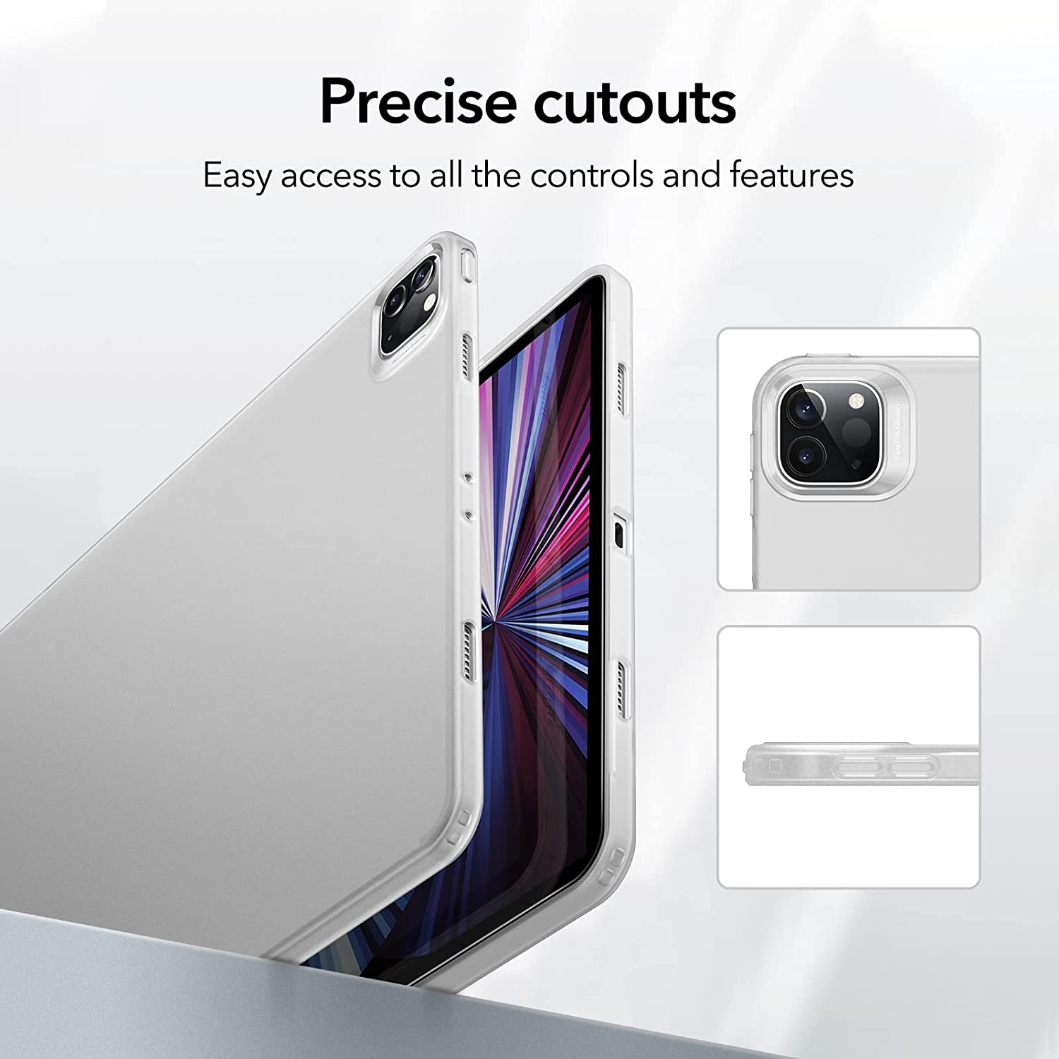 Ốp lưng trong suốt cho iPad Pro 11 inch 2022/2021 ESR Project Zero Soft Case - Hàng Chính Hãng