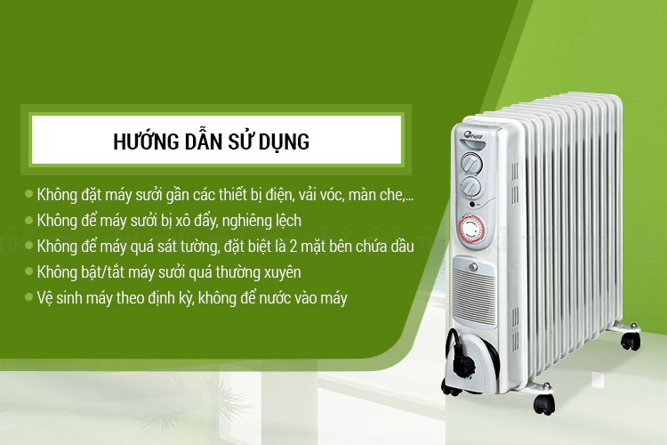 Máy Sưởi Dầu FujiE OFR5513