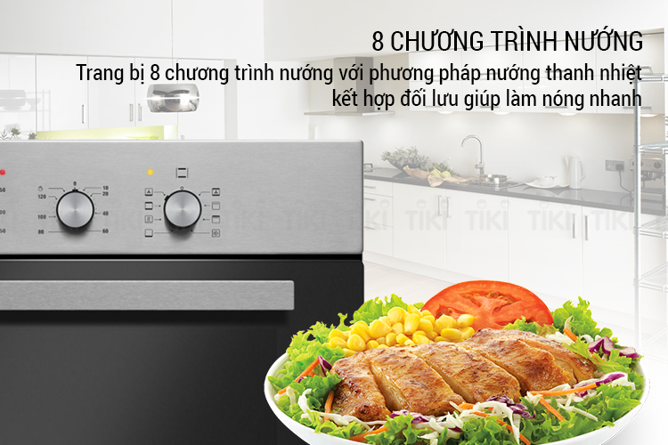 Lò Nướng Âm Tủ Amica TEM18X (62 Lít) - Hàng Chính Hãng