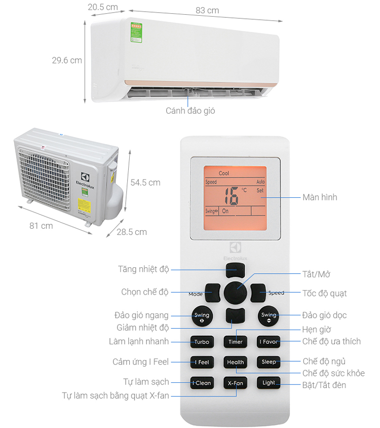 Điều Hòa Inverter Electrolux ESV12CRR-C2 (12.000Btu)