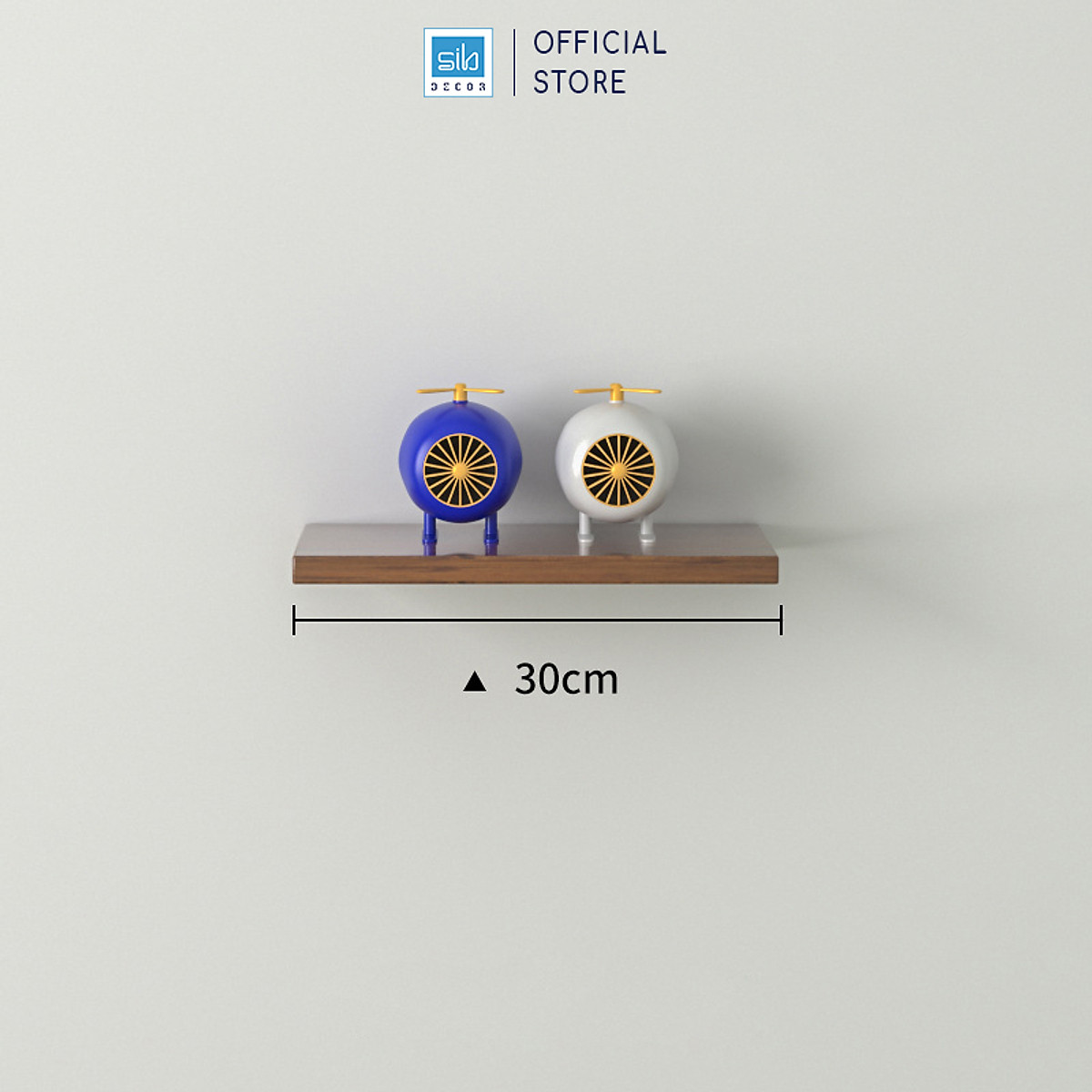 [Mua 2 giảm 10%] Kệ Thanh Ngang Trang Trí Màu Walnut 526 SIB Decor, Kết Cấu Treo Tường Hiện Đại, Chắc Chắn KT001