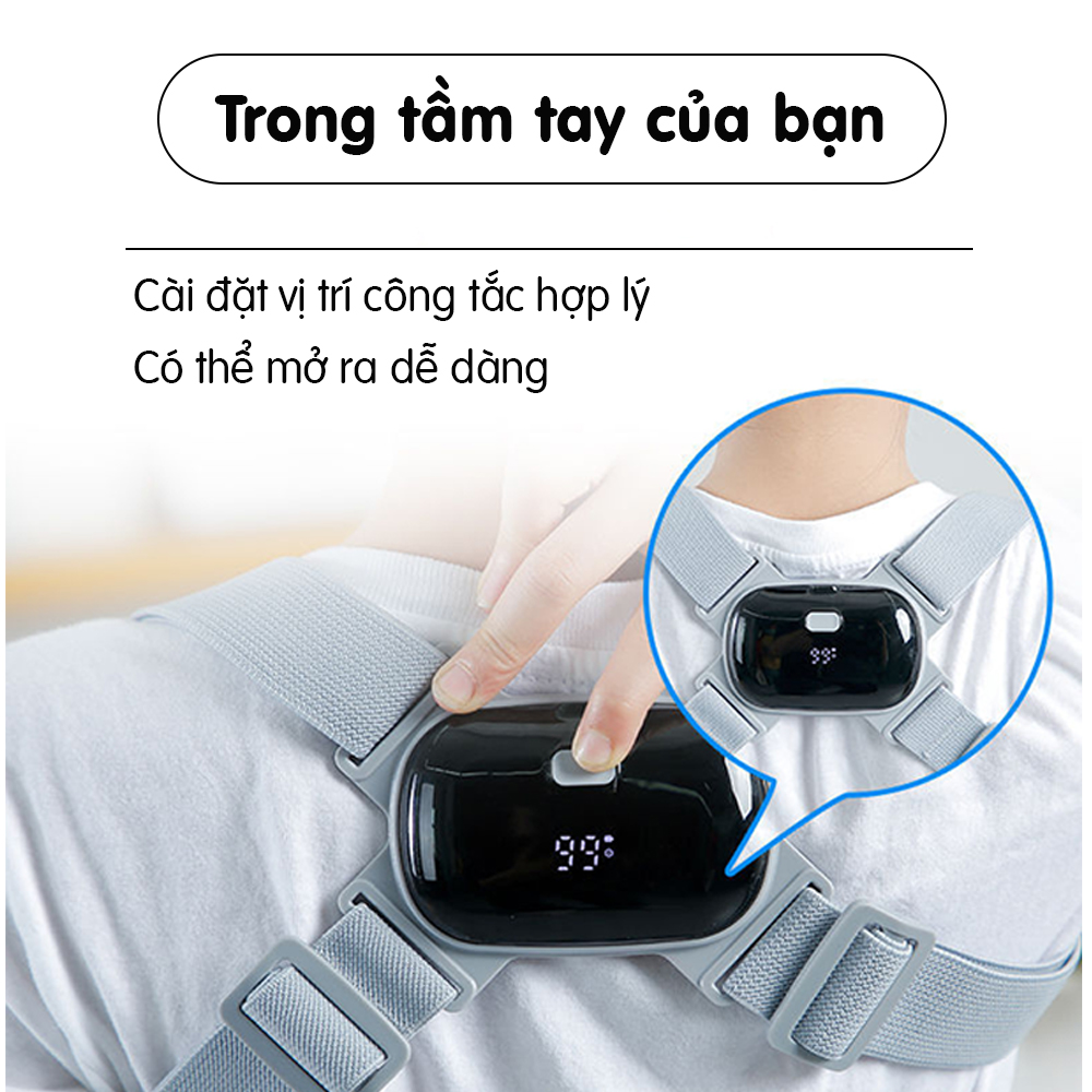 Đai chống gù lưng thông minh điều chỉnh tư thế - Cảm biến báo rung, đếm số lần ngồi sai - Pin sạc tiện lợi, nhỏ gọn, thích hợp dùng cả cho học sinh 8