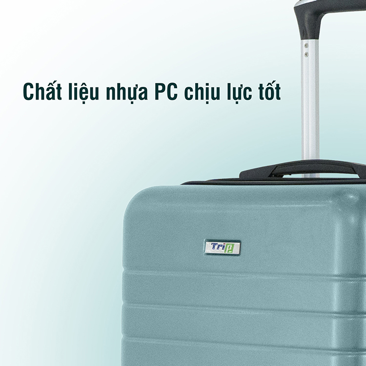 Vali Chống Trộm TRIP PC911 (Size 70cm) - Xanh Ngọc