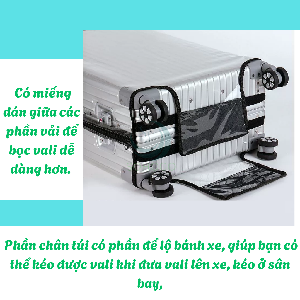 Áo Bọc Vali Trong Suốt Cao Cấp -Áo Trùm Bảo Vệ Vali Chống Trầy Xước -Cover Bảo Vệ Vali Chống Nước 18–30 Inch -Áo Bọc Vali Co Giãn Chống Bụi Bẩn