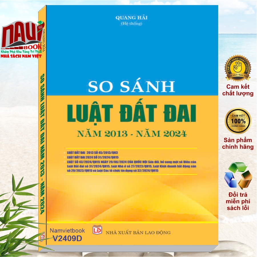 Sách So Sánh Luật Đất Đai 2013 với Luật Đất Đai 2024