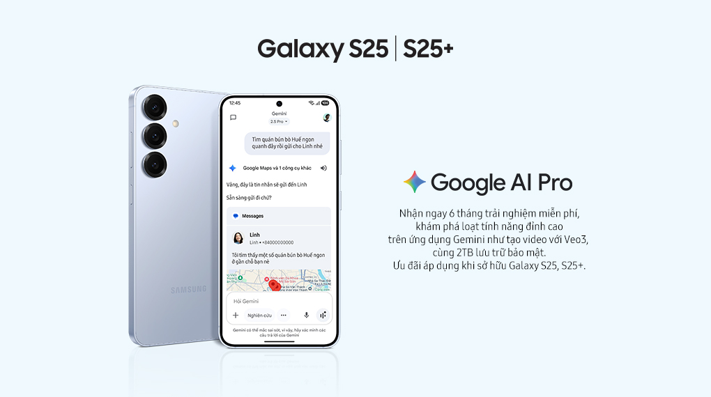 Điện thoại Samsung Galaxy S25+, Điện thoại AI, Tìm kiếm thông minh, Video camera đêm Nightography, Chip Snapdragon - Hàng Chính Hãng