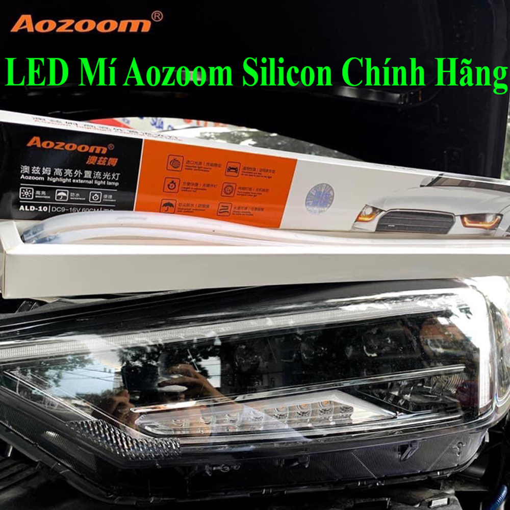 LED Mí Chạy DAYLIGHT Aozoom Silicon Chính Hàng , Led Mí Viền Đèn Xe AOZOOM Cao Cấp 1