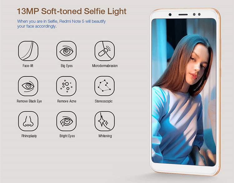 Điện Thoại Xiaomi Redmi Note 5 (32GB/3GB) - Hàng Chính Hãng