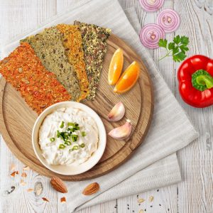 snack bông cải trắng và khoai lang ép giòn btb veggie crackers cauliflower 2