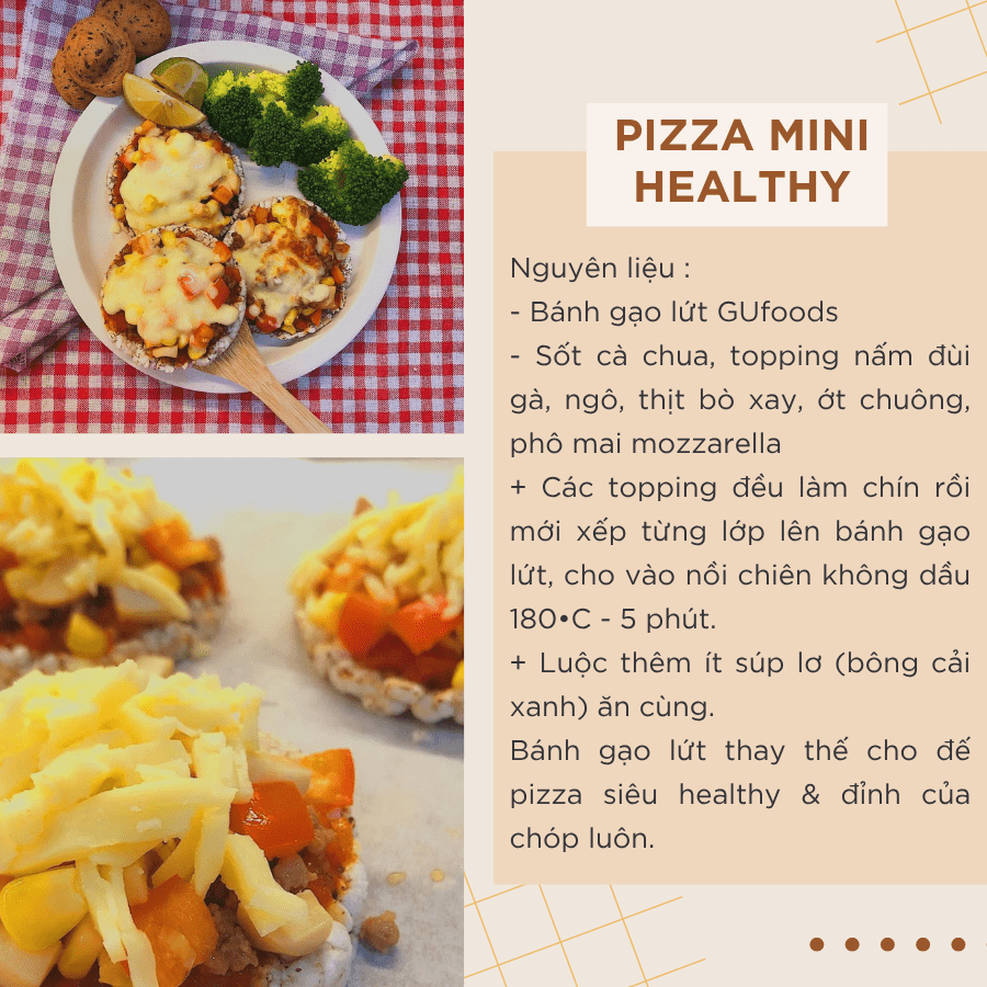 Bánh gạo lứt GUfoods (170g) - Không chiên dầu, Không đường, Từ gạo và ngũ cốc nguyên hạt, Lành mạnh, Phù hợp Eat clean, Ăn vặt healthy, Thực dưỡng, Tập gym, Thuần chay, Đa dạng hương vị