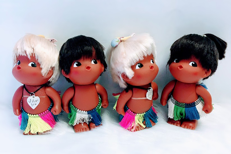 Cặp Tượng Em Bé Thổ Dân