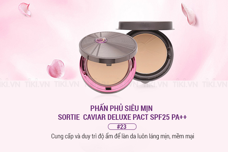 Phấn Phủ Siêu Mịn Caviar Deluxe Pact Spf25 Pa++ #23 Sortie
