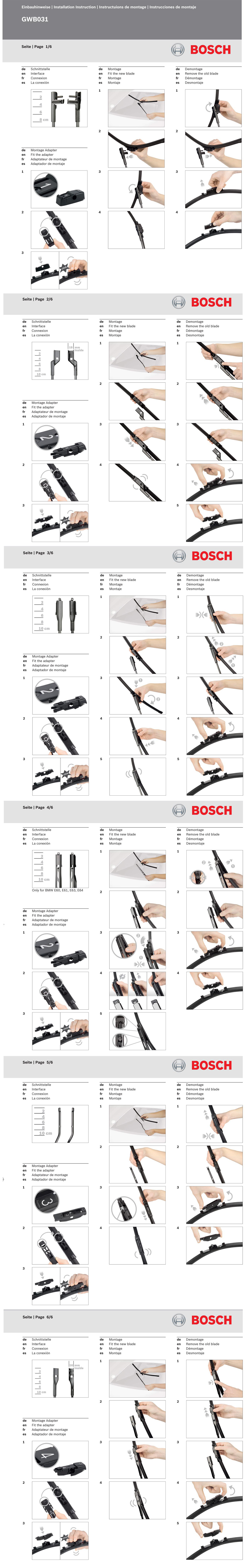 Thanh Gạt mưa Bosch AeroPlus_EU  - Hàng chính hãng