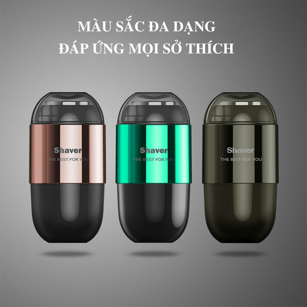 máy cạo râu mini boorui t001, dao cạo điện đa năng cho nam 9