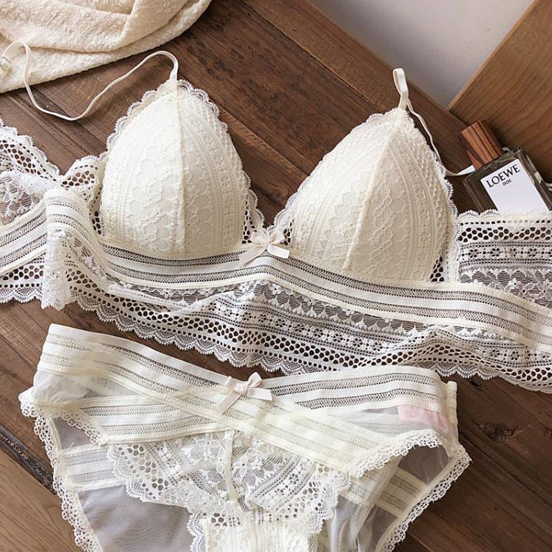 Bộ đồ lót ren ôm ngực tôn dáng không gọng kèm quần lót nữ cao cấp Q463 - Bộ lót nữ sexy - Đồ lót nữ - Bộ lót áo ngực kèm quần chip nữ