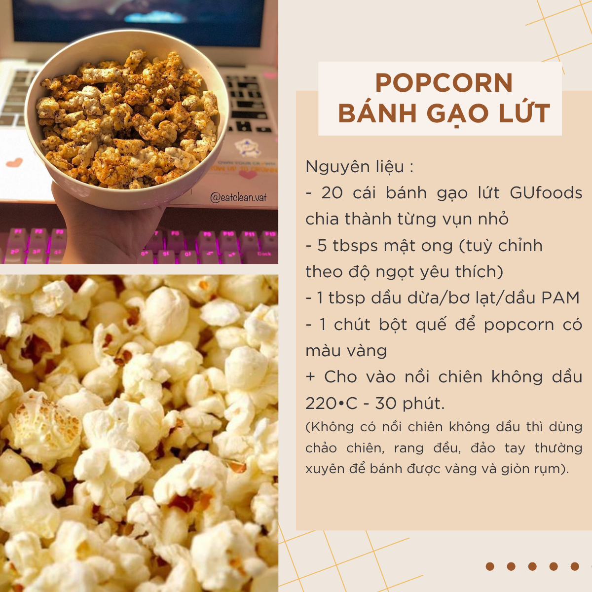 Bánh gạo lứt GUfoods - Không chiên dầu, Không đường, Từ gạo và ngũ cốc nguyên hạt, Lành mạnh, Phù hợp Eat clean, Ăn vặt healthy, Thực dưỡng, Tập gym, Thuần chay, Đa dạng hương vị (túi 300g = 30 bánh)