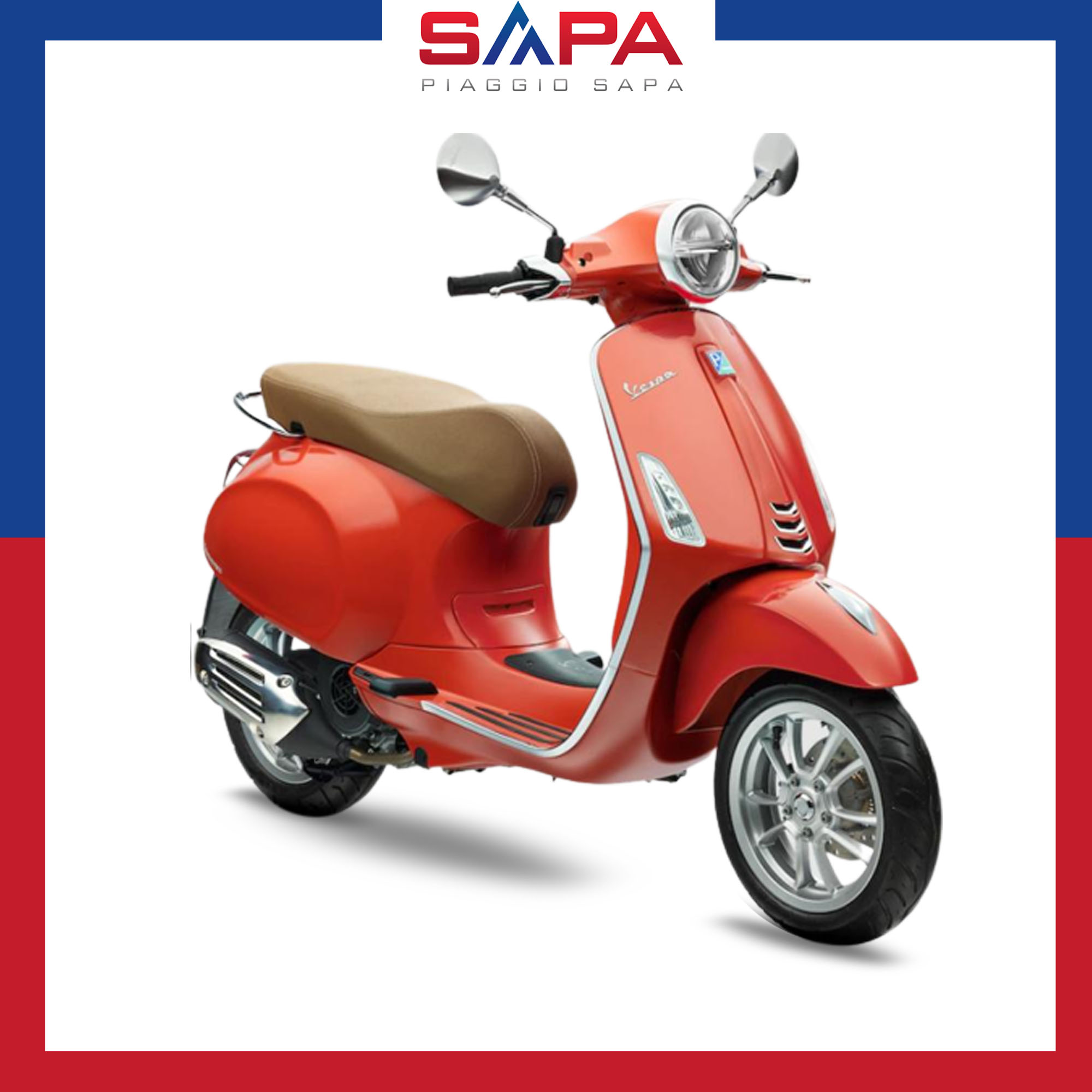 Sơn xe máy Vespa màu Đỏ Cherry P0111K và P0112K Ultra Motorcycle Colors