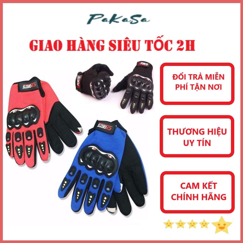 Găng Tay Thể Thao , Găng Tay Phượt Nhiều Mẫu - Hàng Chính Hãng 