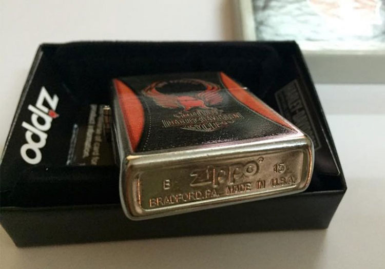 Bật Lửa Zippo 28823 - Bật Lửa Zippo Hd Harley Davidson Orange Eagle Ride Forever