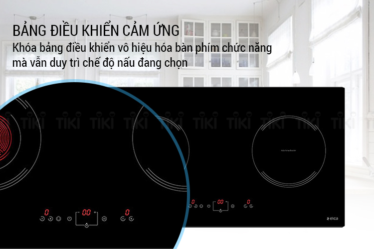 Bếp Âm Đôi Điện Từ - Hồng Ngoại Elica H14 - EMH7520BL (71cm - 3400W) - Hàng Chính Hãng