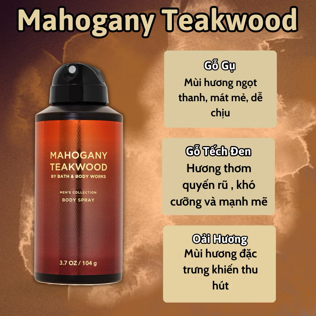 Body Mist Nam Bath And Body Work 104g - Body Spray Nam - Body Mist Nam Chính Hãng