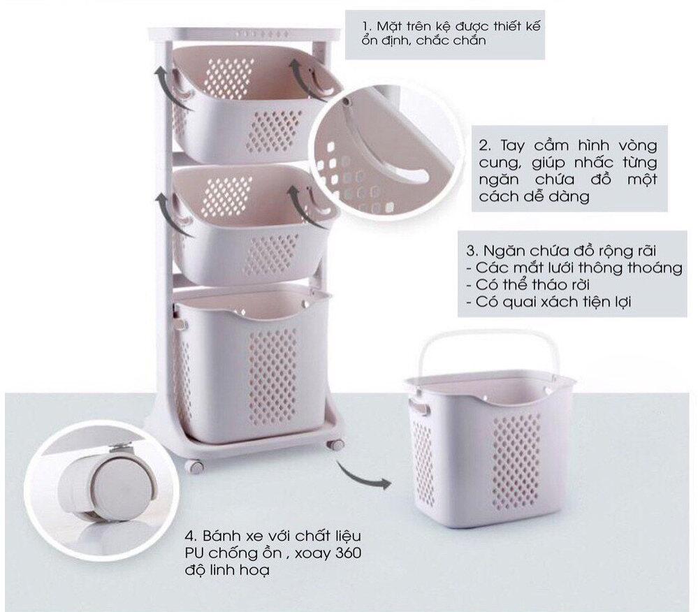 Kệ 3 Tầng Tashuan 5329B