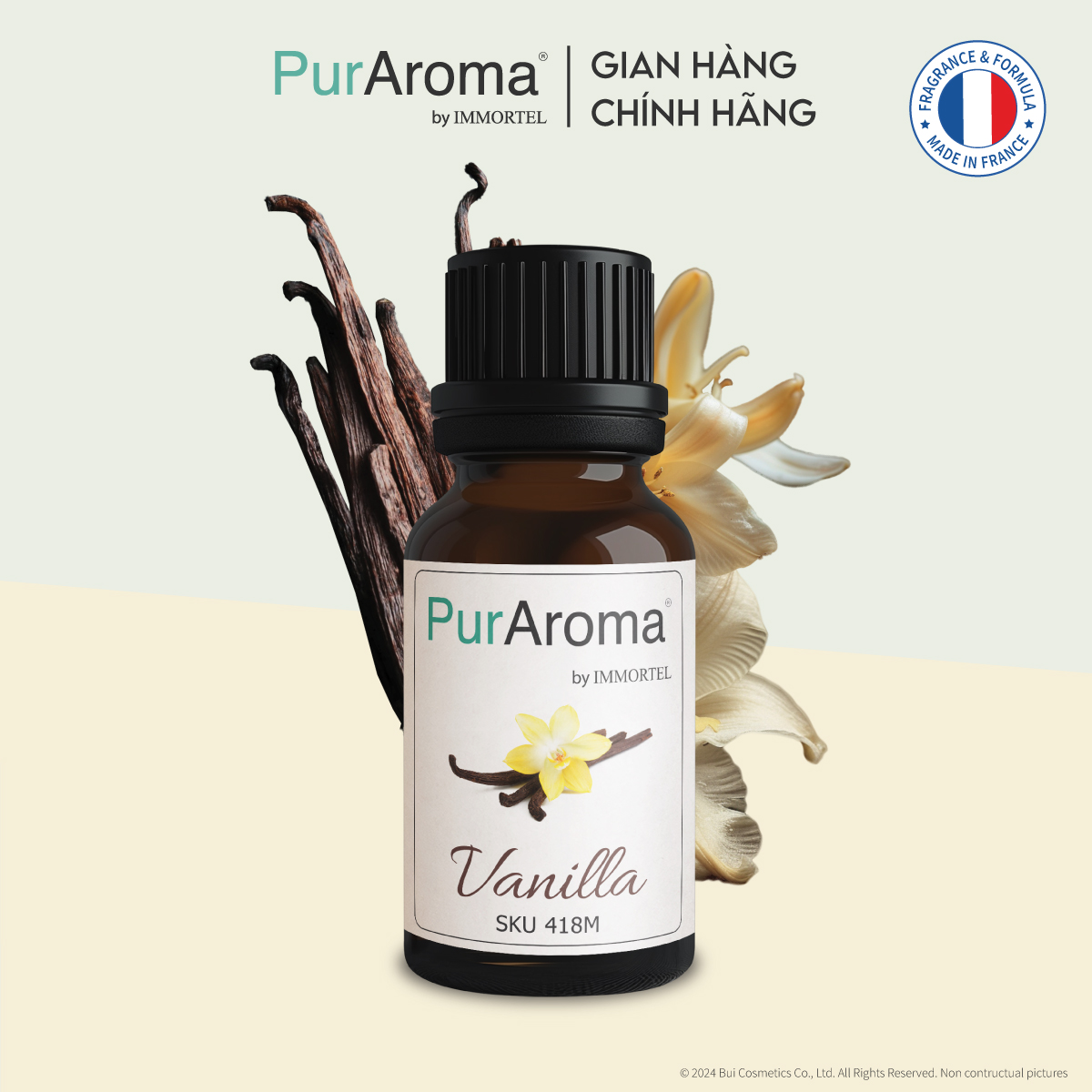 (18 mùi) Tinh dầu thiên nhiên nguyên chất PurAroma by IMMORTEL - 10mL - Chính hãng Pháp