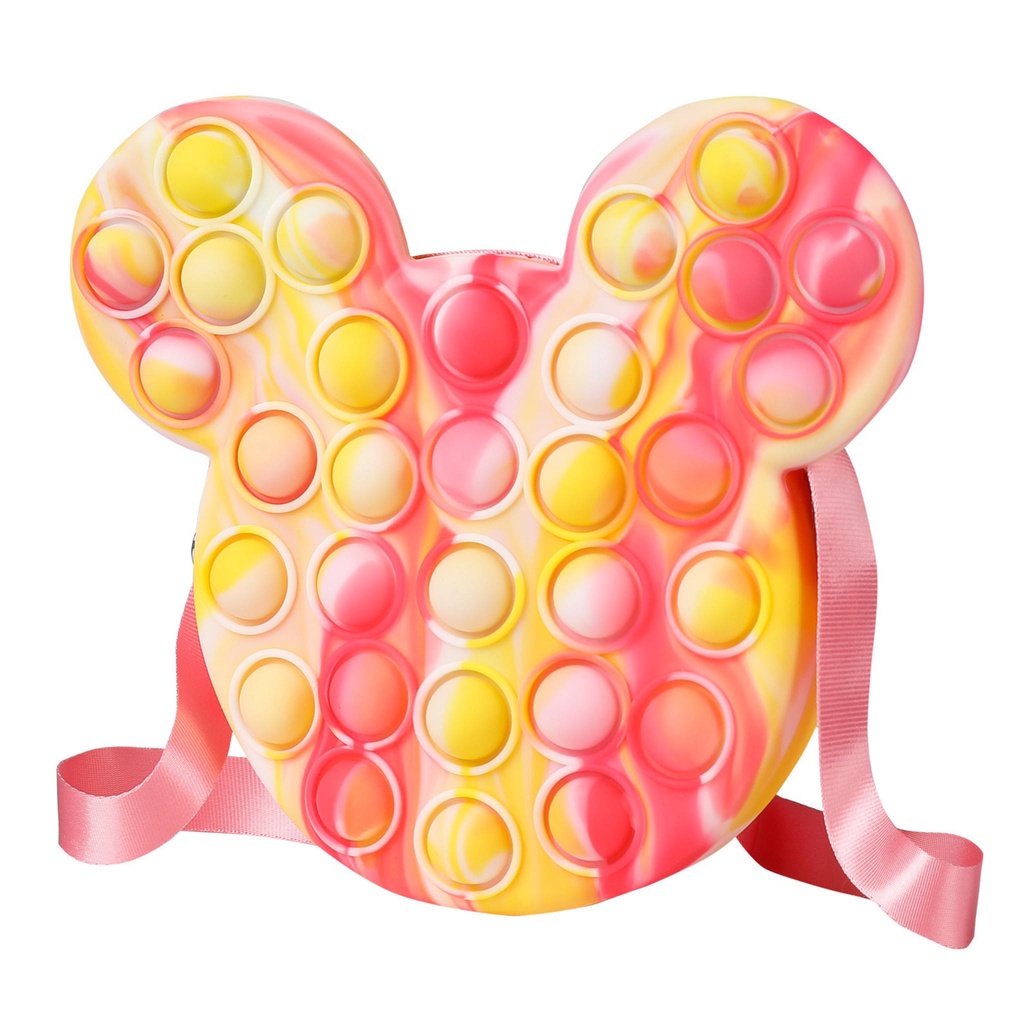 Túi ví Pop It Mickey siêu Dễ Thương túi nhựa trẻ em mùa lễ hội tết