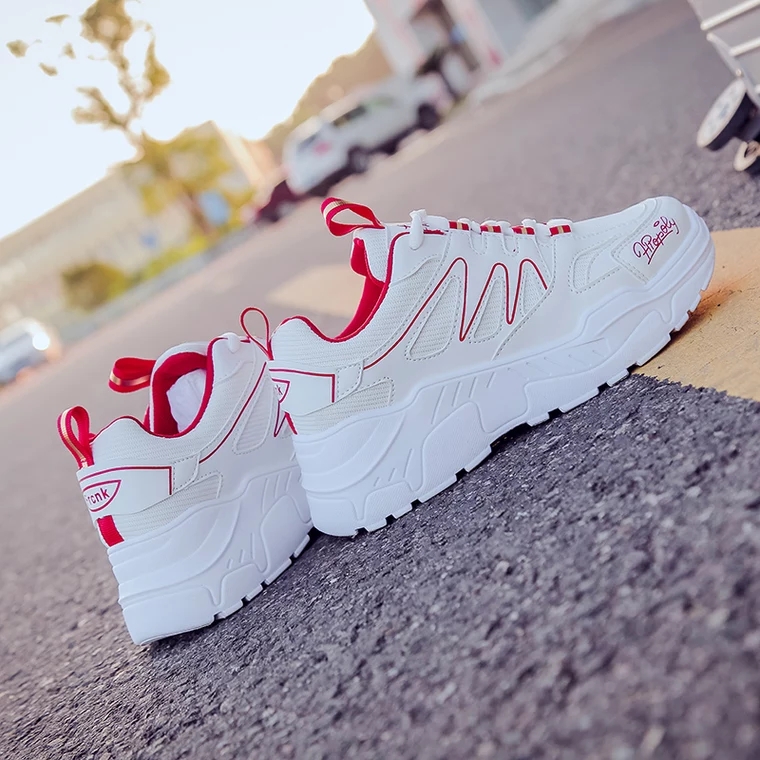 Giày Sneaker Nữ Vạch Sóng Đế Cao Hapu