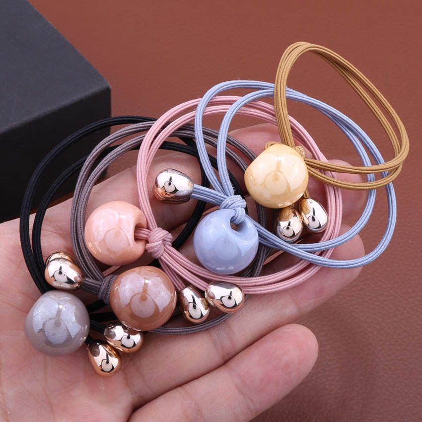 Dây buộc tóc nữ hình ốc sên [Set 5 dây] NASI dễ thương phong cách hàn quốc thun cột tóc nữ co giãn tốt phụ kiện tóc