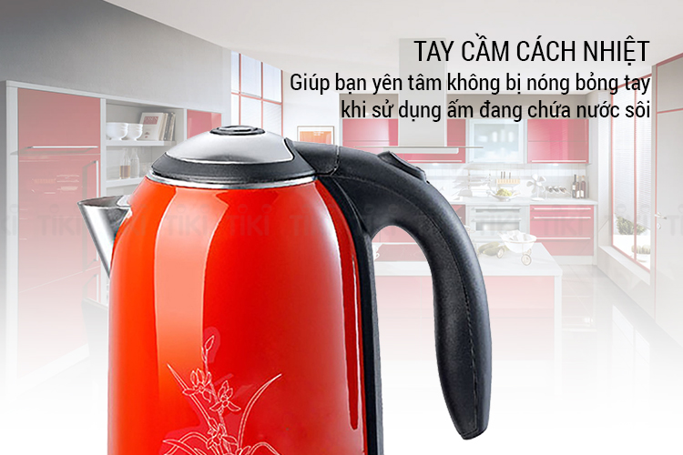 Bình Đun Siêu Tốc Inox 2 Lớp Sunhouse SHD1382R (1.7L) - Hàng chính hãng