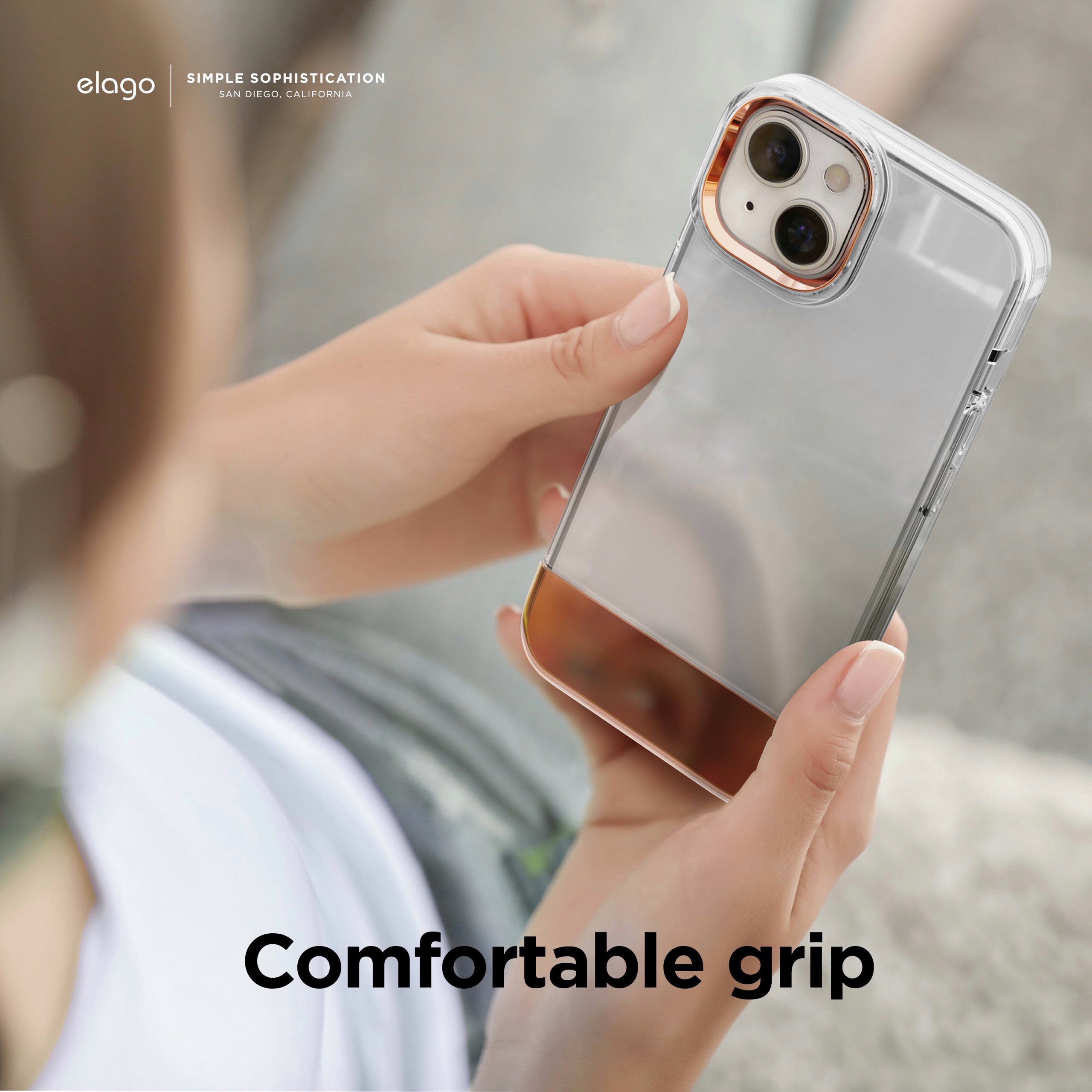 Ốp lưng Elago Glide Case Viền Camera dành cho iPhone 14/ 14 Plus/ 14 Pro/ 14 Promax Chống Sốc Chuẩn Quân Đội- Hàng Chính Hãng