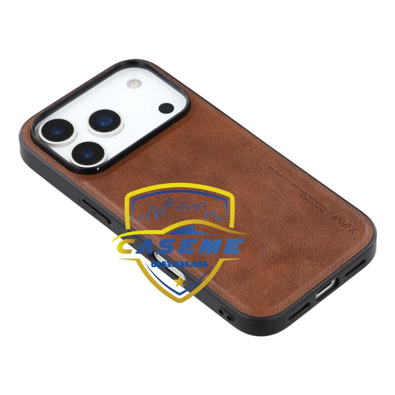 Ốp lưng da dành cho iPhone 17, iPhone Air, iPhone 17 Pro, iPhone 17 Pro Max hiệu X-Level – Mỏng 1.5mm, chống sốc, chống vân tay - Hàng Chính Hãng