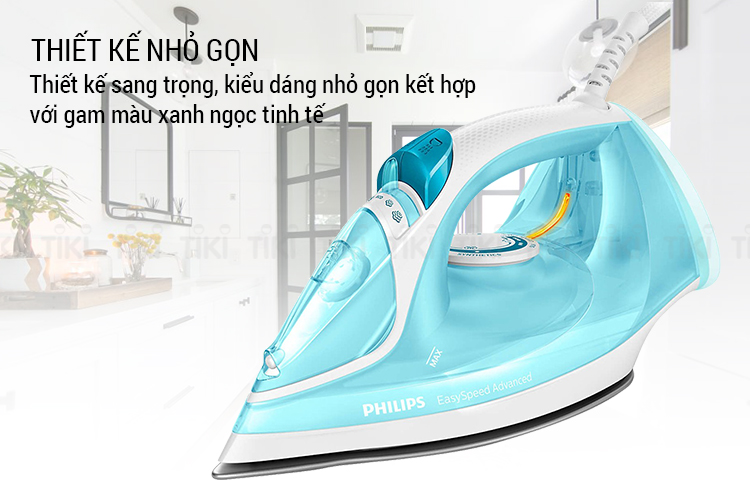 Bàn Ủi Hơi Nước Philips GC2670 (2300W) - Xanh Ngọc - Hàng chính hãng