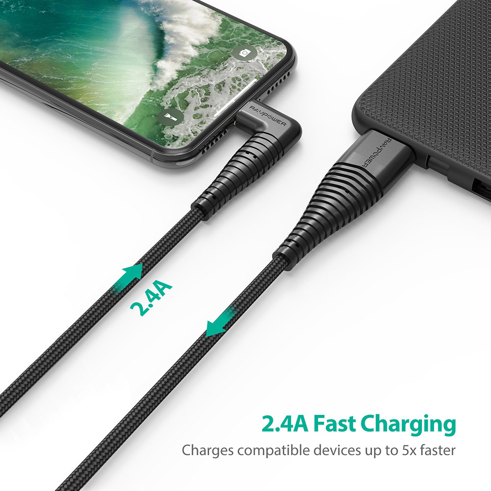 Dây Cáp Sạc Lightning Cho iPhone RAVPower 1m RP-CB013 - Hàng Chính Hãng