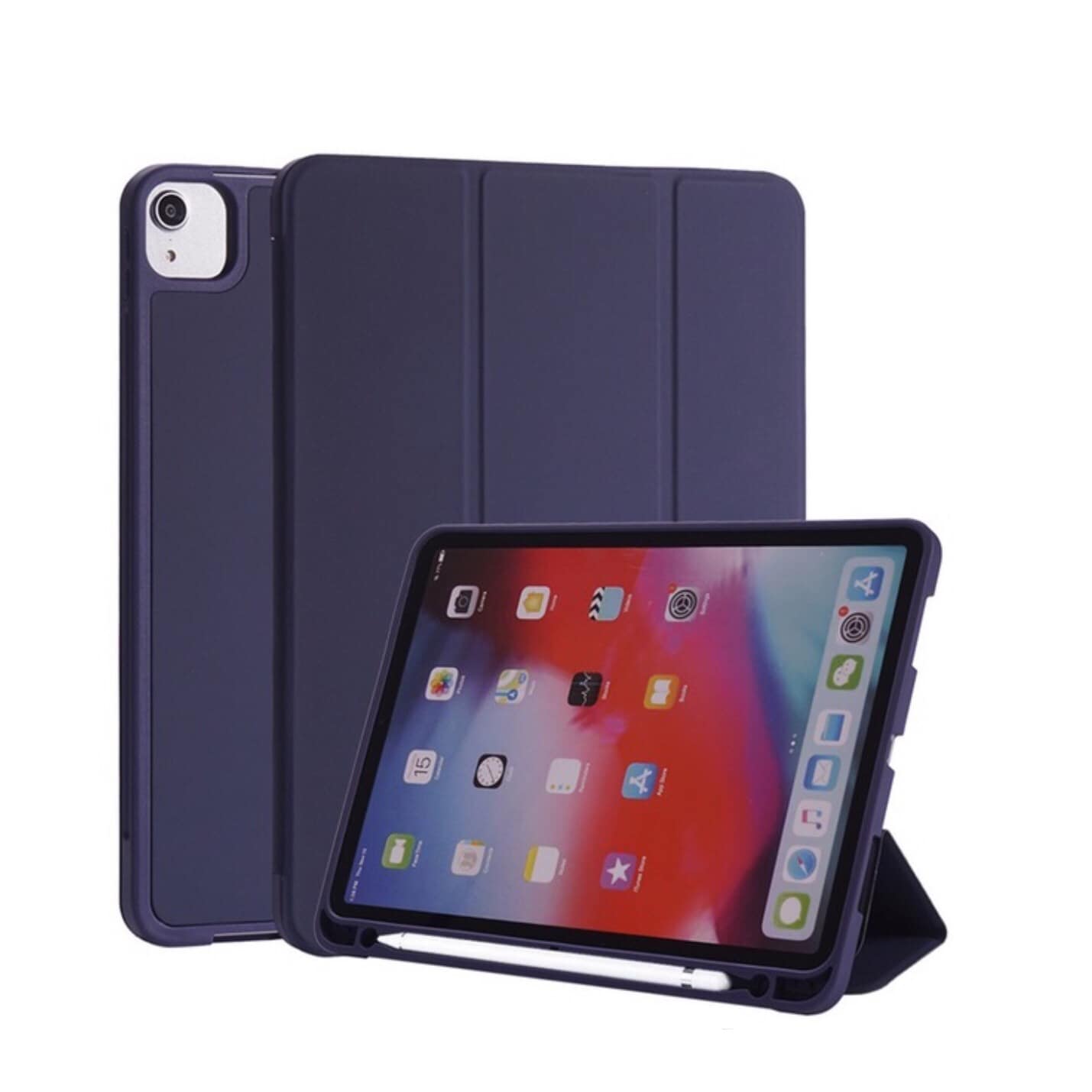 BAO DA SMART COVER SILICON, ỐP LƯNG SILICON CHO IPAD CÓ KHE CÀI BÚT APPLE PENCIL CHO IPAD 10.2 INCH, 10.5 INCH, IPAD PRO 11 INCH