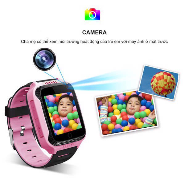 Đồng hồ định vị trẻ em GPS G900A thiết kế bắt mắt, hỗ trợ camera