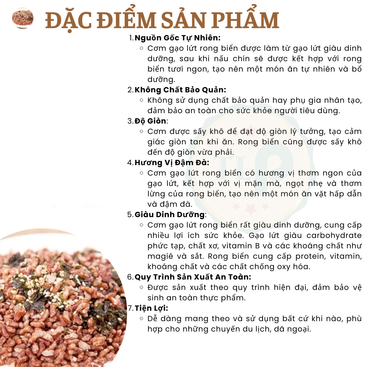 CƠM GẠO LỨT RONG BIỂN TÂN LỘC PHÁT