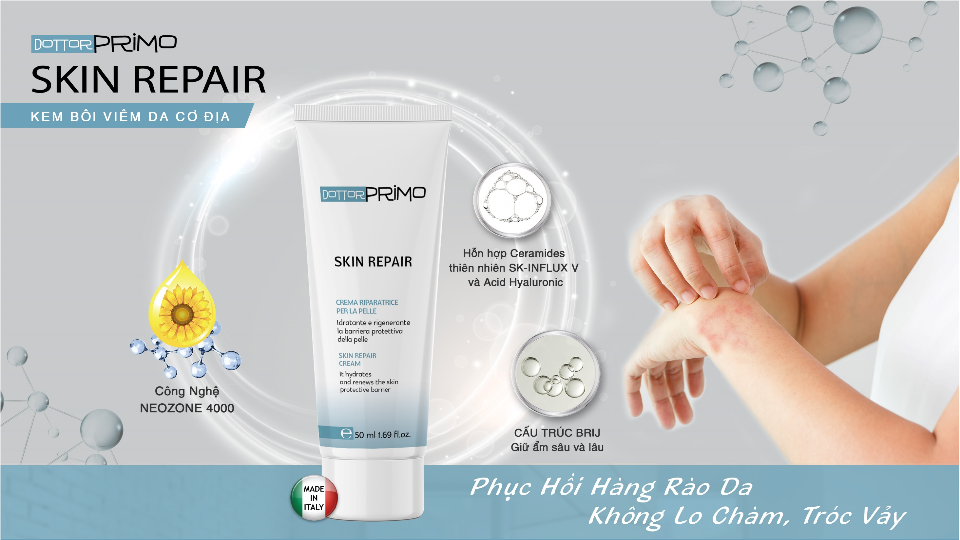 Kem Bôi Viêm Da Cơ Địa Dottorprimo Skin Repair