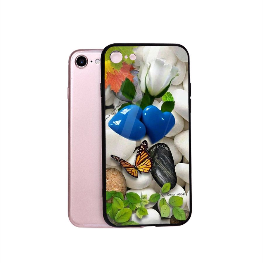 Ốp điện thoại kính cường lực cho máy iPhone 6 / 6S - bướm đẹp MS BUOMD034