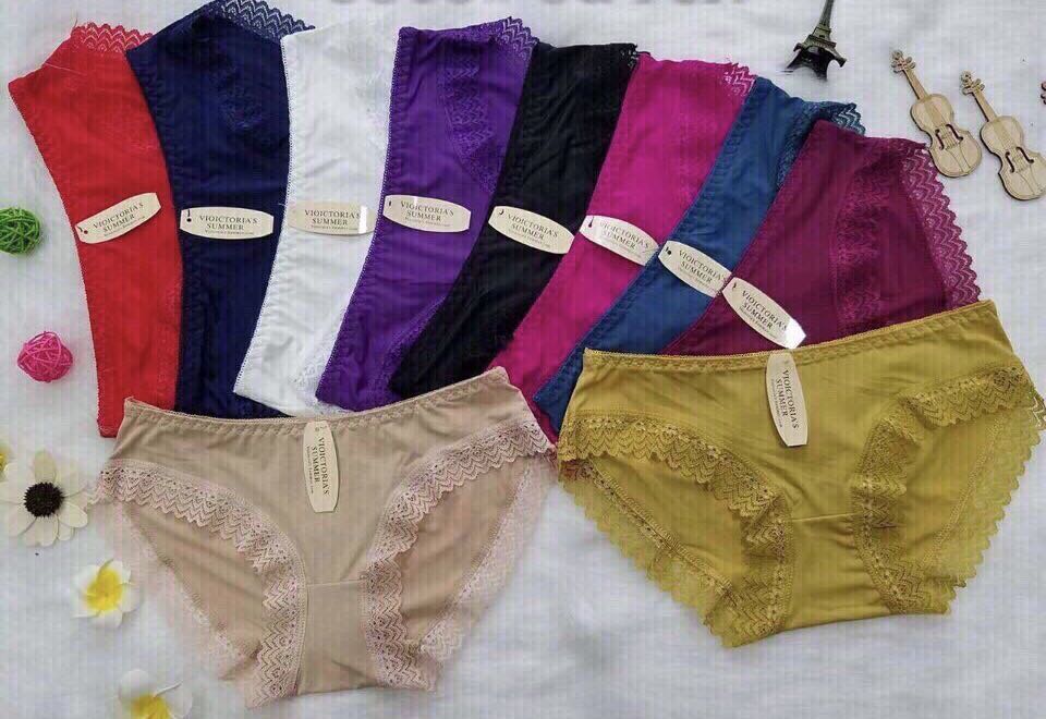 [Video SP Thật] Combo 5 Quần Lót Nữ Su Đúc Thông Hơi Viền Ren Cao Cấp Mã N13