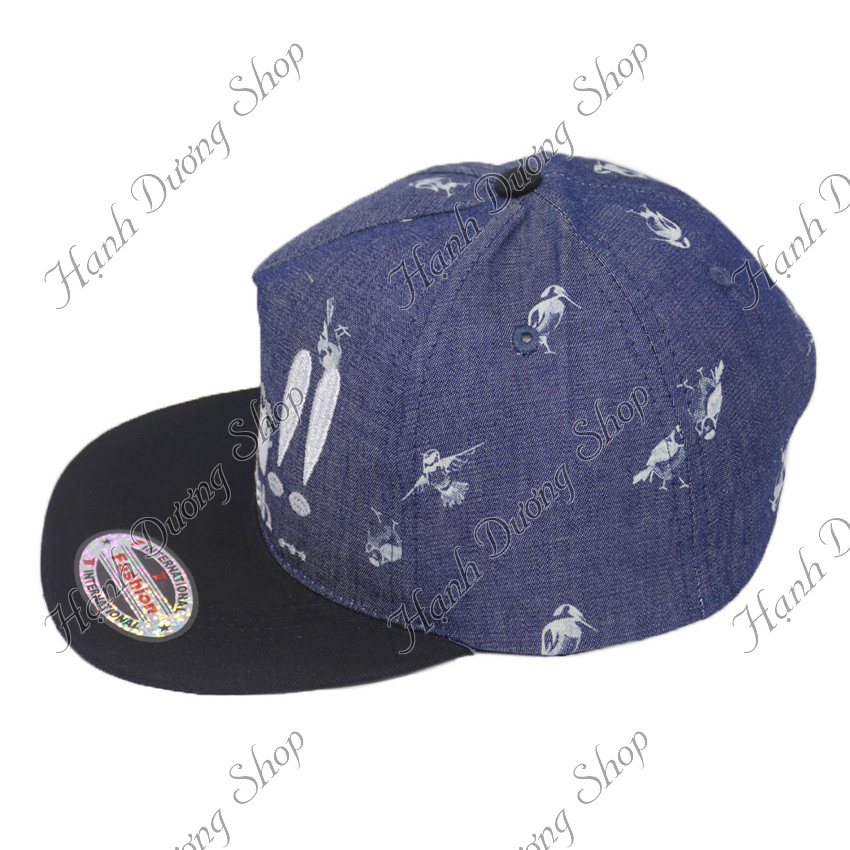 Nón kết hiphop Snapback năng động dành cho trẻ em từ 3 đến 5 tuổi, thiết kế mỏ bằng độc đáo - Hạnh Dương