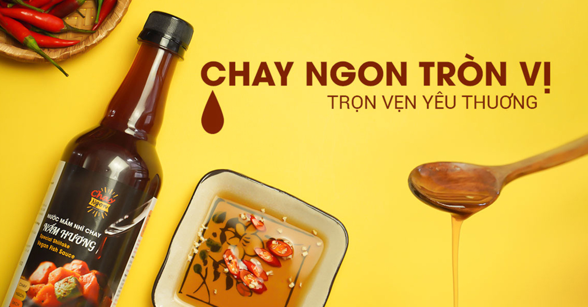 Nước Mắm Nhĩ Chay Nấm Hương vị đậm đà 500ml  - Special Shiitake Vegan Fish Sauce