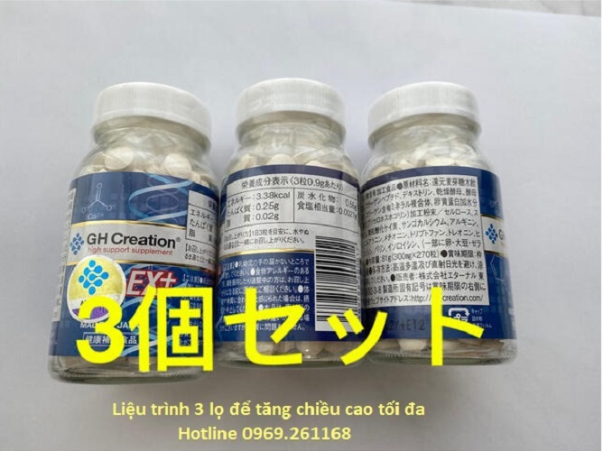 Viên uống tăng chiều cao GH Creation EX Nhật Bản - 270 viên