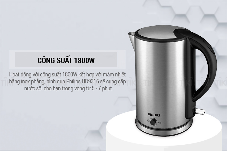 Bình Đun Siêu Tốc Philips HD9316 (1.7L)