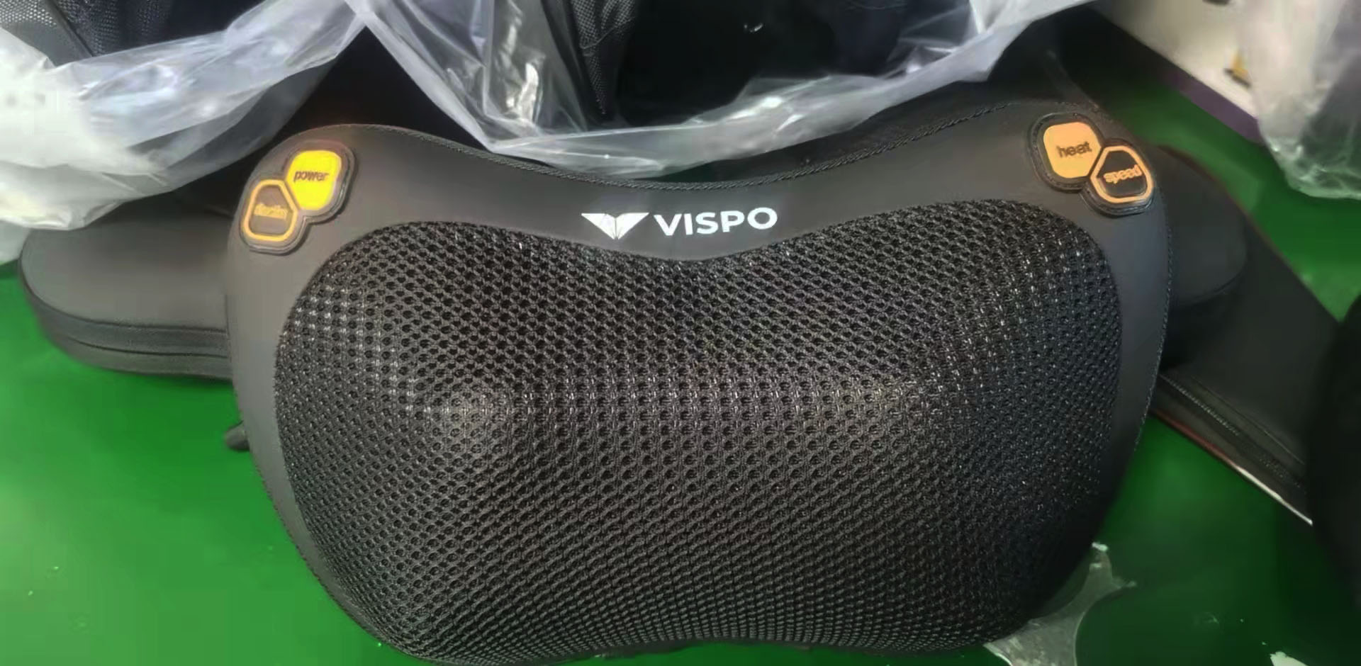 Gối Massage Nhiệt Hồng Ngoại VISPO VP-G23 - 4 Bi Xoay Chuyên Dùng Cho Cổ, Vai, Gáy, Thắt Lưng Sử Dụng Tại Nhà, Văn Phòng Hoặc Trên Ô tô