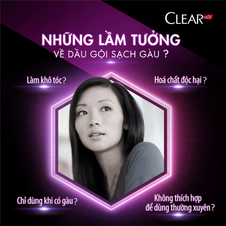 Dầu Gội Clear Mát Lạnh Bạc Hà (630g)