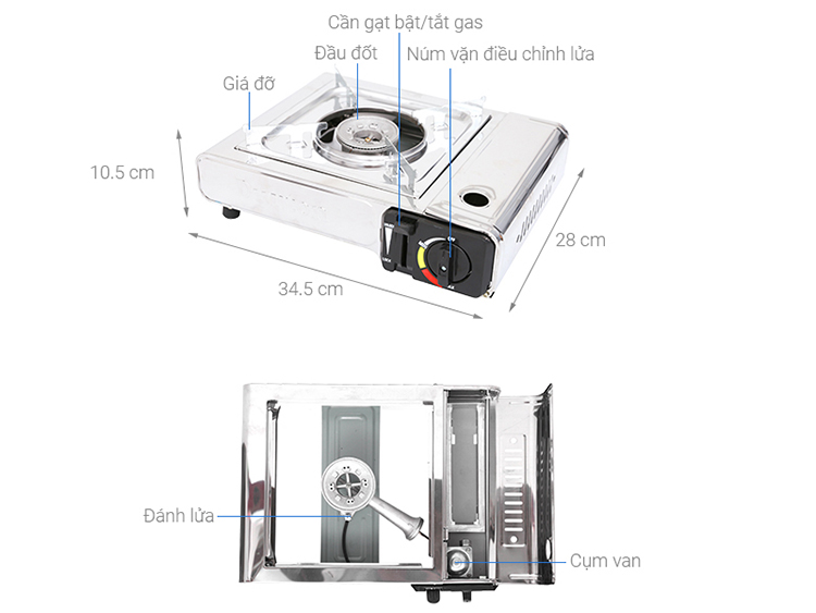 Bếp Gas Du Lịch Duxton DG-145 - Hàng chính hãng